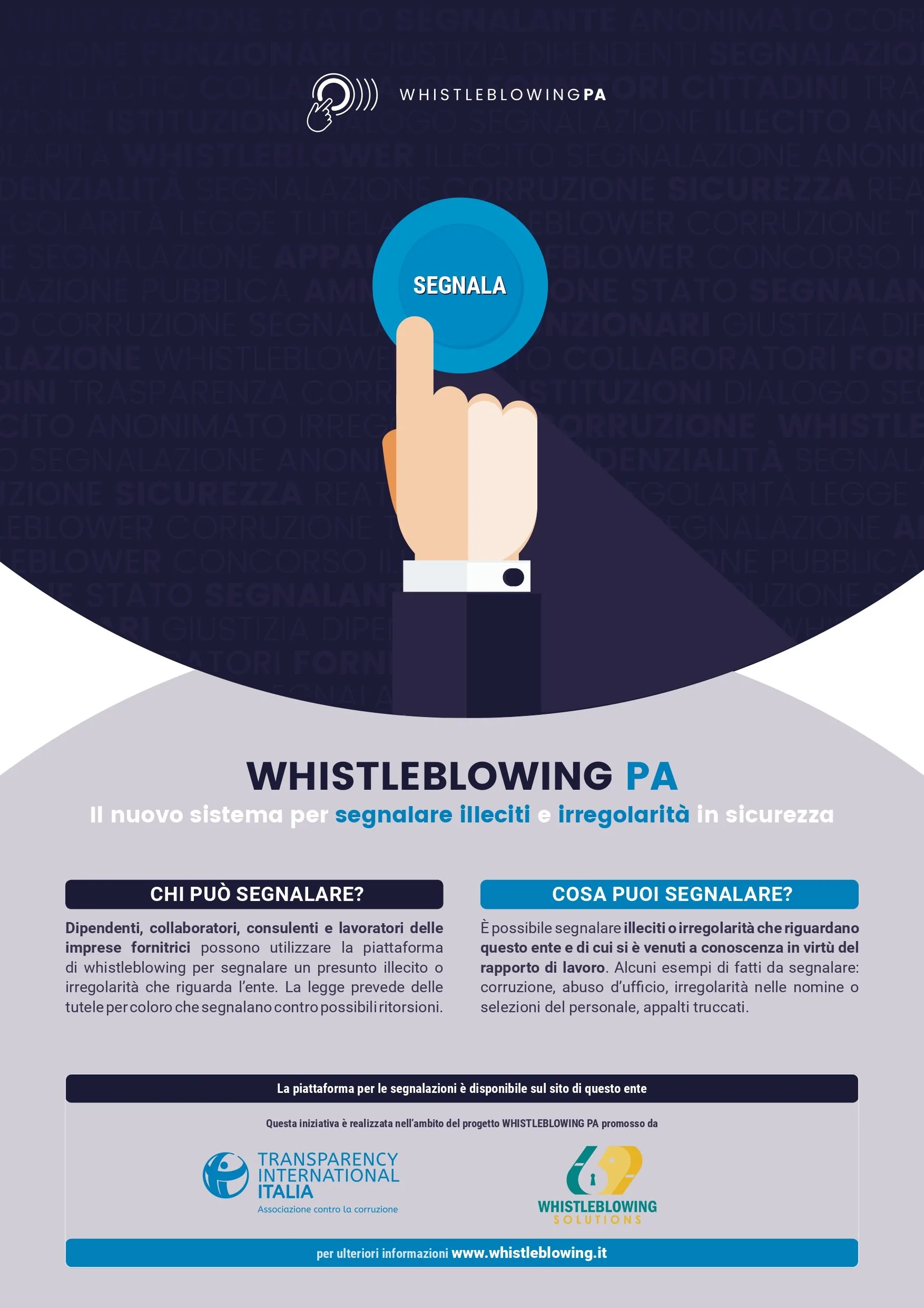 Locandina whistleblowing PA