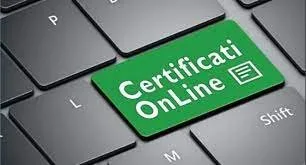 Tastiera con tasto certificazione servizi online